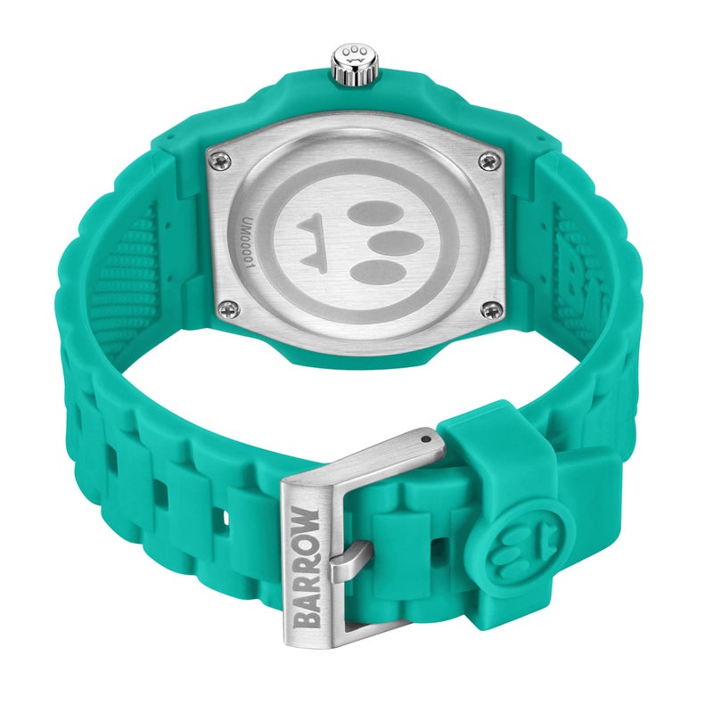 Barrow BWW00001 Dark Green Dial Silicone Strap Watch for Unisex, 43mm - Image 3